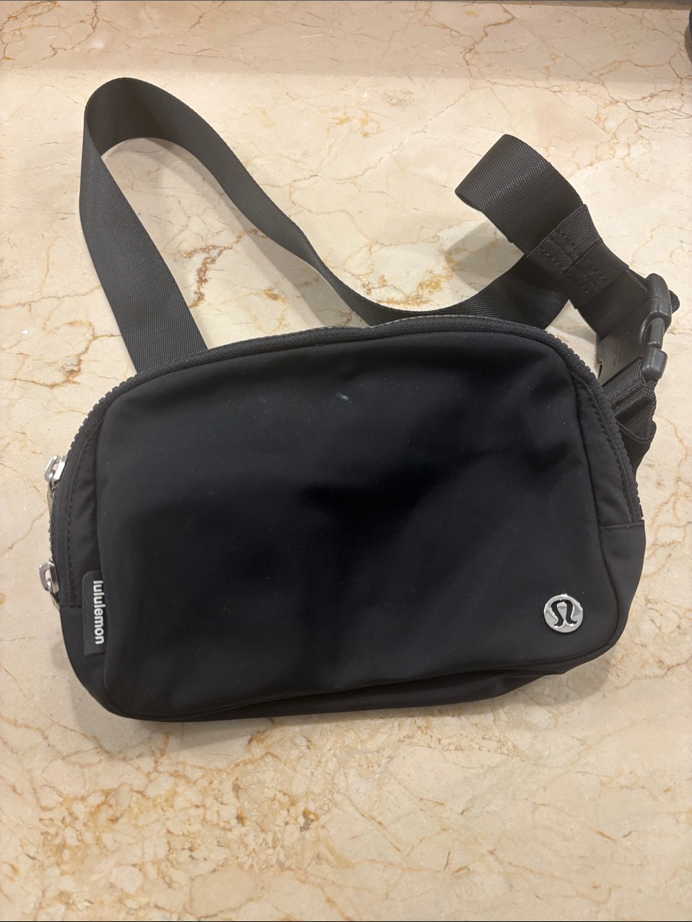 lululemon athletica Black Compact Sling Belt Bag